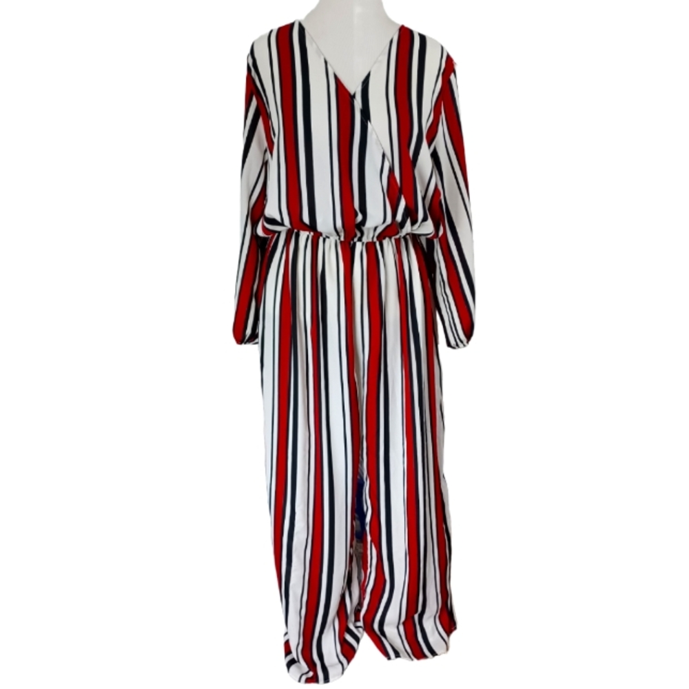 UPS AND DOWNS STRIPED JUMPSUIT SIZE 3X